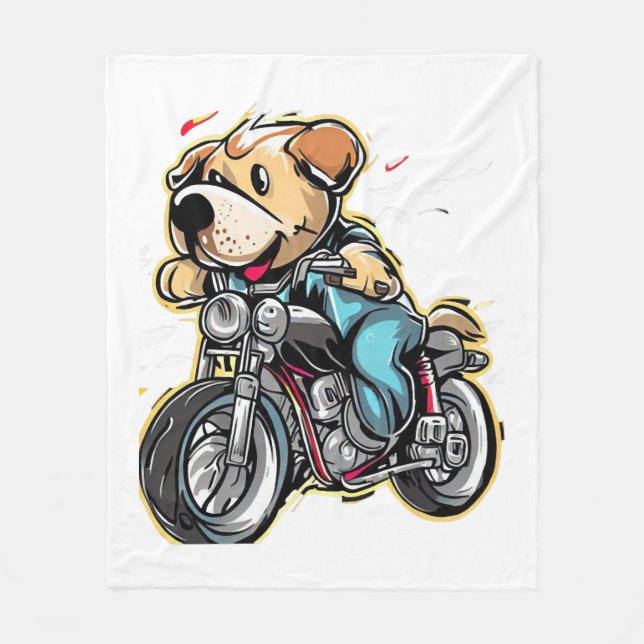 Manta Polar perro gracioso (Anverso)
