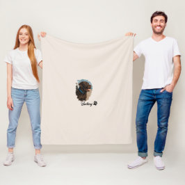 Manta Polar Perro Labrador de chocolate lindo - Bailey | Regal