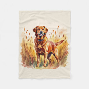 Manta Polar Perro Labrador Retriever Fox Rojo