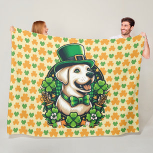 Manta Polar Perro lindo del Día de San Patricio