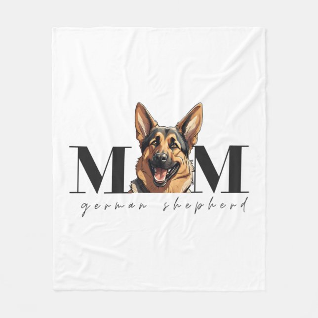Manta Polar Perro Mamá GERMAN SHEPHERD DOG Classic T-Shirt (Anverso)