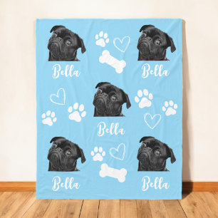 Manta Polar Perro Mascota de amor personalizado 5 Collage de f