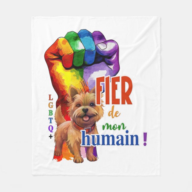 Manta Polar Perro Norwich Terrier (Anverso)