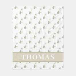 Manta Polar Perro pastor inglés antiguo personalizado