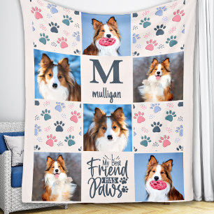 Manta Polar Perro Personalizado 6 Fotos Mascotas Impresiones d