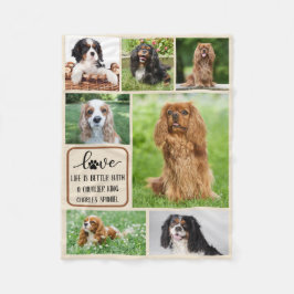 Manta Polar Perro personalizado, Cavalier King Charles Spaniel