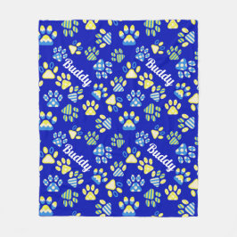 Manta Polar Perro personalizado de Blue Paws