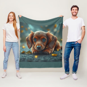 Manta Polar perro salchicha bebé