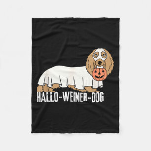 Manta Polar Perro salchicha de Halloween Hallo-Weiner-Dog