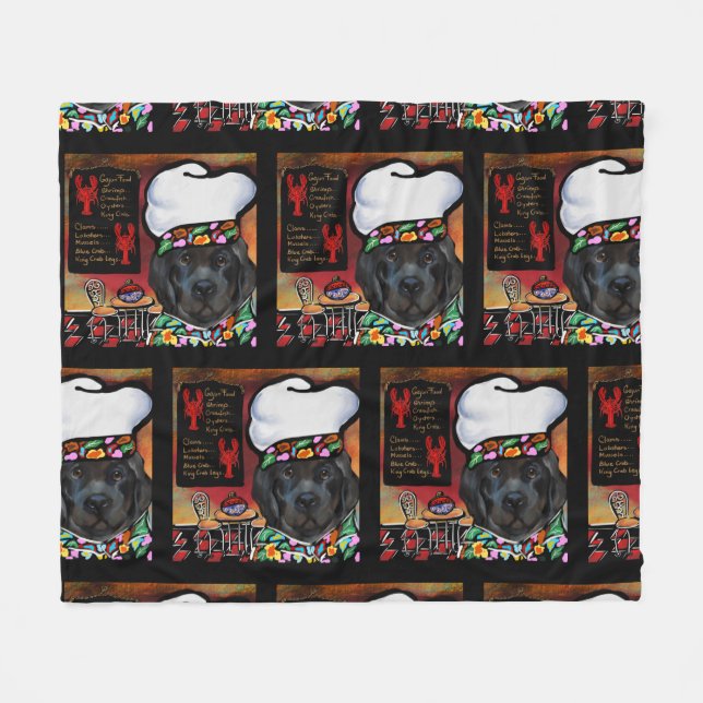 Manta Polar Perro Terranova (Frente (Horizontal))