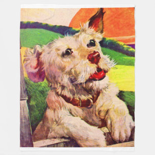 Manta Polar Perro terrer adorable de los años 1940