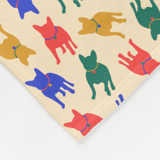 Manta Polar Perros (Esquina)