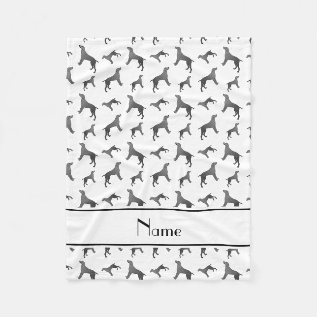 Manta Polar Perros blancos conocidos personalizados de (Anverso)