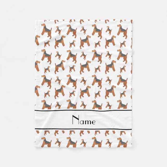 Manta Polar Perros blancos conocidos personalizados de (Anverso)