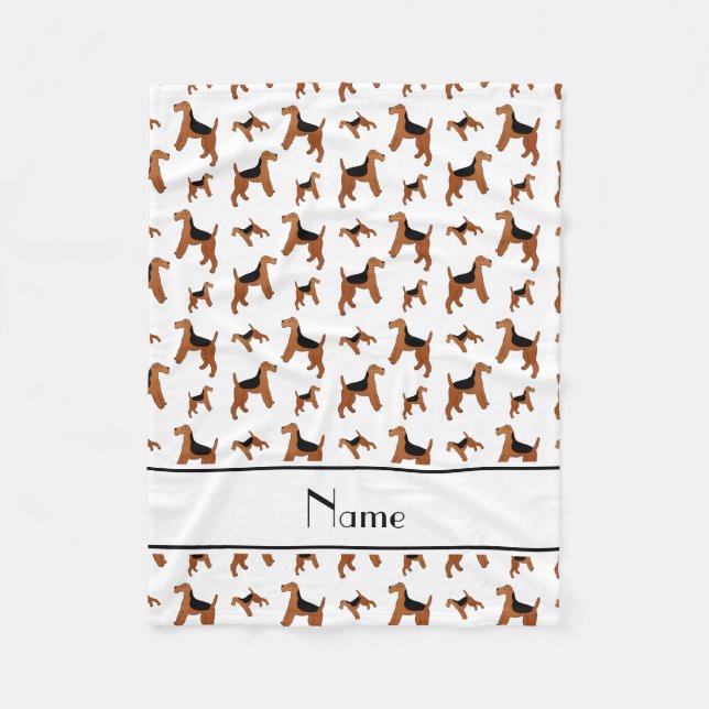 Manta Polar Perros blancos conocidos personalizados de Terrier (Anverso)