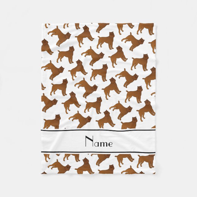 Manta Polar Perros blancos conocidos personalizados del (Anverso)