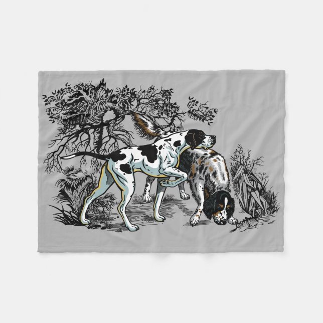 Manta Polar perros cazadores (Frente (Horizontal))