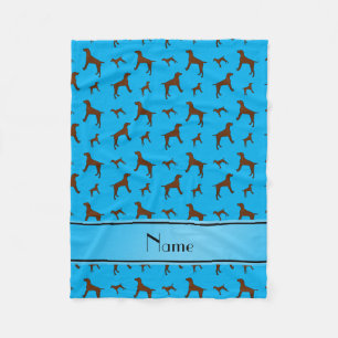Manta Polar Perros conocidos personalizados de Vizsla del azul
