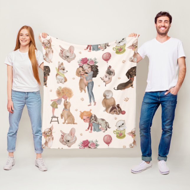 Manta Polar Perros de amor (In situ)