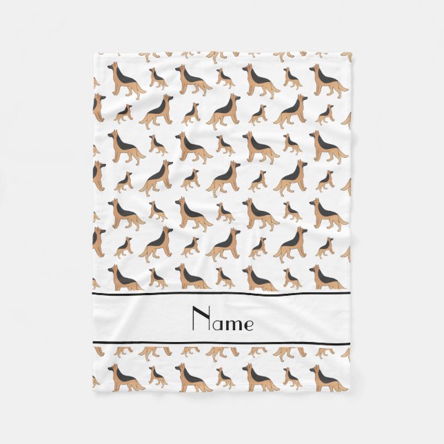 Manta Polar Perros de pastor alemán blancos conocidos (Anverso)