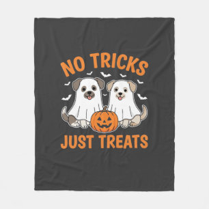 Manta Polar Perros Fantasmas de Halloween Sin Trucos Solo Golo
