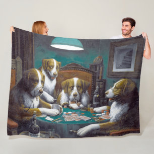 Manta Polar Perros jugando póquer Cassius Marcellus Coolidge 1