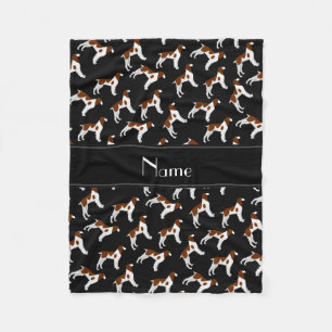 Manta Polar Perros negros conocidos personalizados del perro