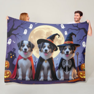 Manta Polar Perros Pastor de Anatolia Calabaza Halloween Diver