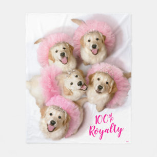 Manta Polar Perros princesos en Tiaras