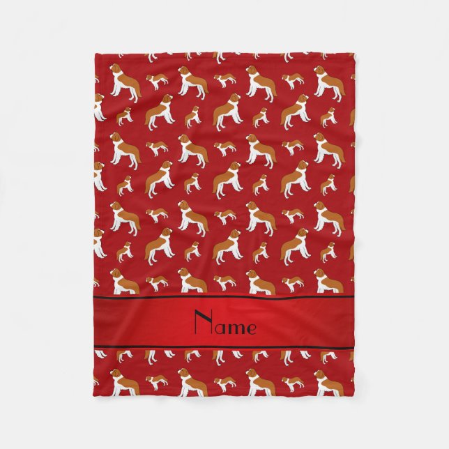 Manta Polar Perros rojos conocidos personalizados de St (Anverso)