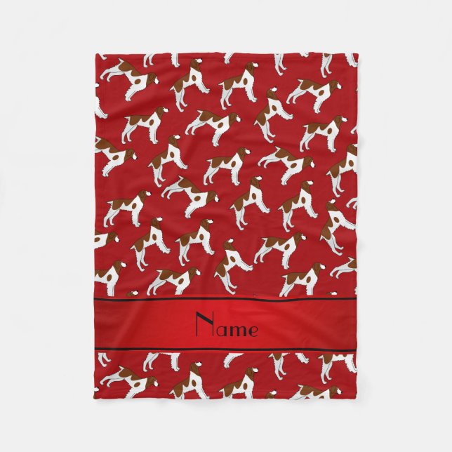 Manta Polar Perros rojos conocidos personalizados del perro de (Anverso)