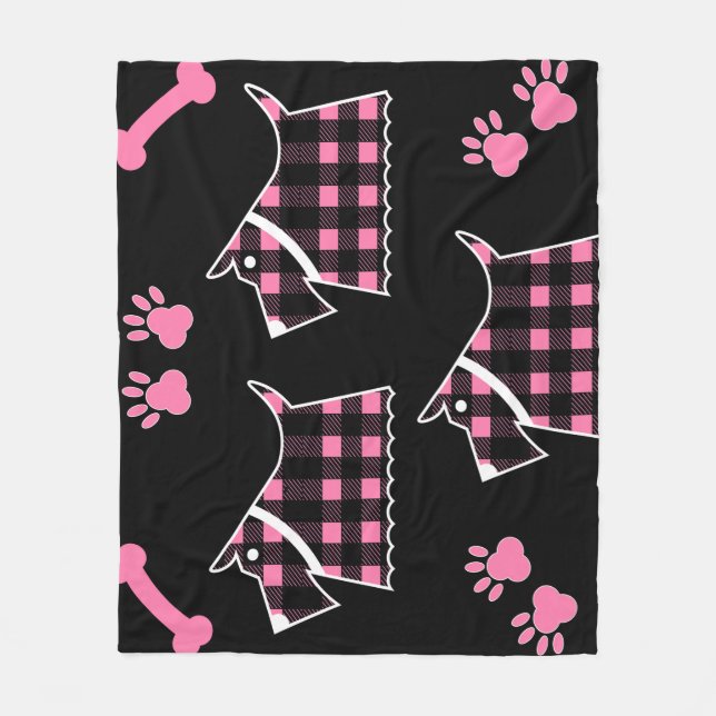 Manta Polar Perros terroríficos y graciosos se alimentan de el (Anverso)