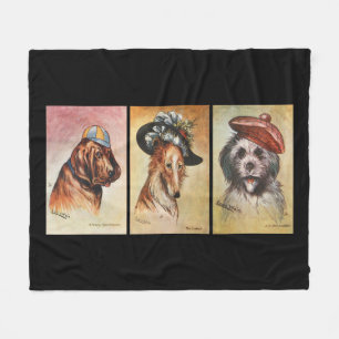 Manta Polar Perros, tríptico personalizado