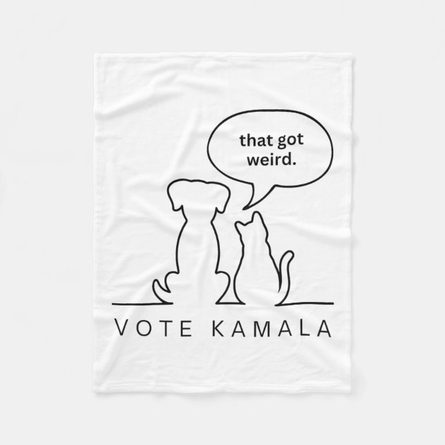 Manta Polar Perros Y Gatos Divertidos Que Se Hicieron Raros Vo (Anverso)