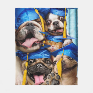 Manta Polar Perros y gatos graduados en cabina de fotos