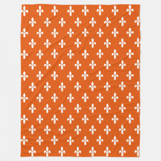 Manta Polar Persimmon Victorian Fleur de Lys
