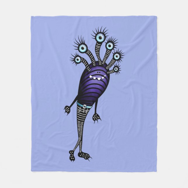 Manta Polar Personaje de dibujos animados divertido del (Anverso)