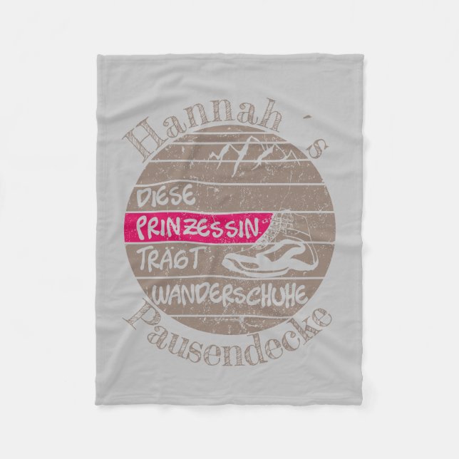 Manta Polar personalisierbar Nombre Prinzessin Wanderschuhe (Anverso)