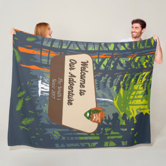 Manta Polar Personaliza Aventura de Camping Familiar en Maryme