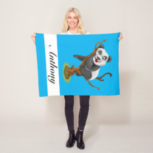 Manta Polar Personaliza tu propio Panda de Bebé Cute