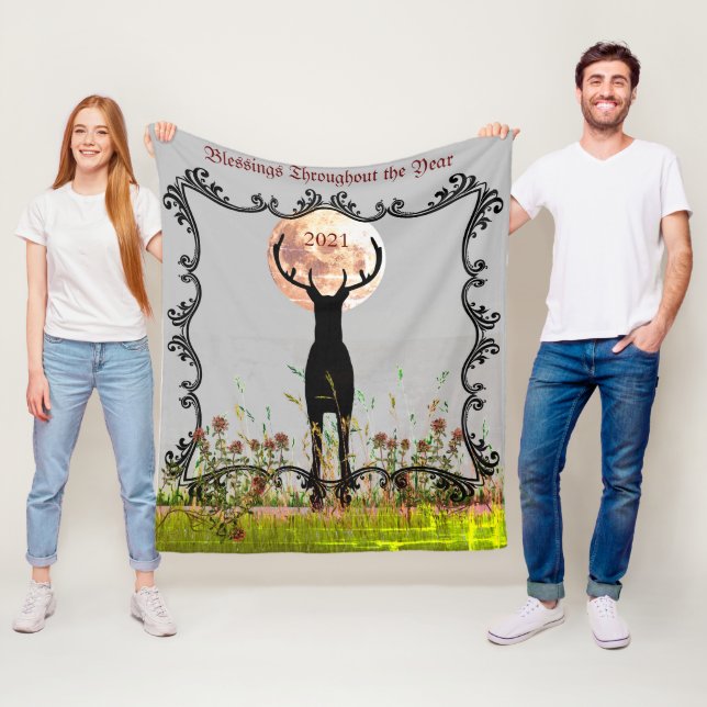 Manta Polar Personalizable de cabinas de temporada de ciervos  (In situ)