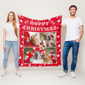 Manta Polar Personalizable de Navidades amordazados de Bunny L