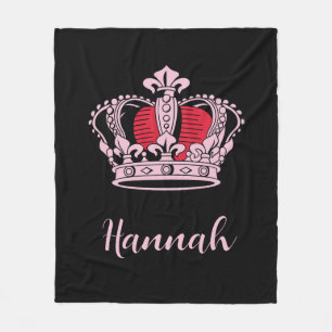 Manta Polar Personalizable Princesa Reina Corona