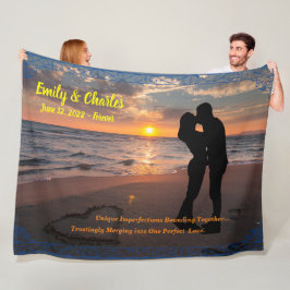 Manta Polar Personalizable Romance Couples Gift