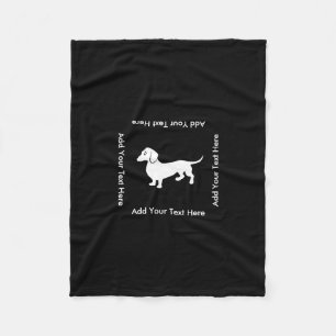 Manta Polar Personalizable simple del Dachshund
