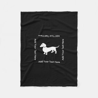 Manta Polar Personalizable simple del Dachshund