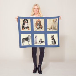 Manta Polar Personalización de 6 hojas de plantilla de FOTO