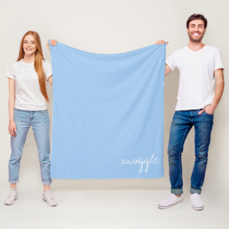 Manta Polar Personalización de la acurrucaración azul del bebé