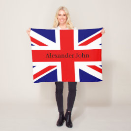 Manta Polar Personalización de la bandera nacional británica -