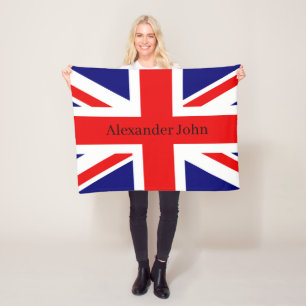 Manta Polar Personalización de la bandera nacional británica -